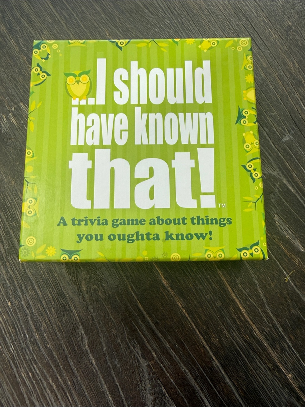 I Should Have Known That! Trivia Game — Green Edition